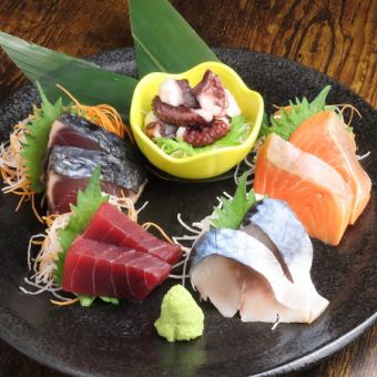本日の刺身5点盛り