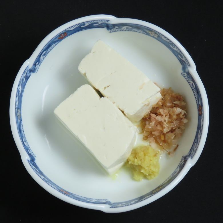 Cold tofu made with Hokkaido soybeans