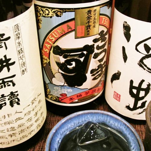 Shochu from all over the country available