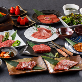 【松】極上焼肉コース＜塩クリミなど希少部位も楽しめる全13品＞8,800円（税込）