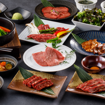 【竹】厳選焼肉コース＜和牛上塩カルビ・ハラミ・和牛特上カルビなど全12品＞7,150円（税込）
