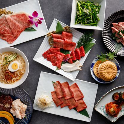 国産和牛を中心に上質なお肉を愉しめる。希少部位も豊富に。