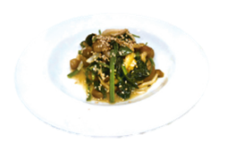 菠菜 Shimeji 黃油炒