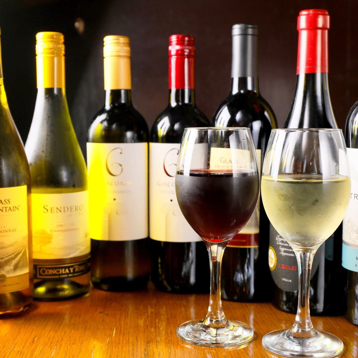 We have a selection of carefully selected wines and champagnes.