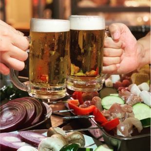 テラス席限定★手ぶらBBQ欲張りコース★4480円【料理7品＋飲放120分】