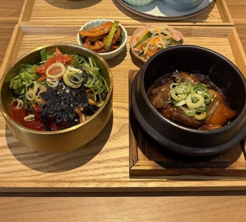 【期間限定】カルビチム×ビビン冷麺