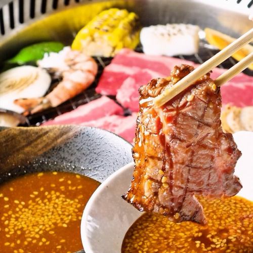 All-you-can-eat yakiniku, sukiyaki, and more from 3,000 JPY (incl. tax)!