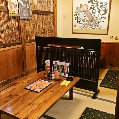 You can enjoy your meal slowly in a semi-private room ☆