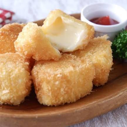 French Camembert cheese fried