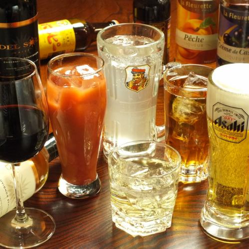 All-you-can-drink for 90 minutes with draft beer for 1,780 yen!