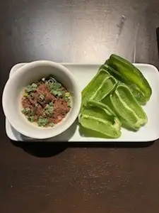 特製ピーマンの肉詰め