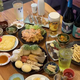 【宴會套餐】7道菜，5000日圓（含稅）