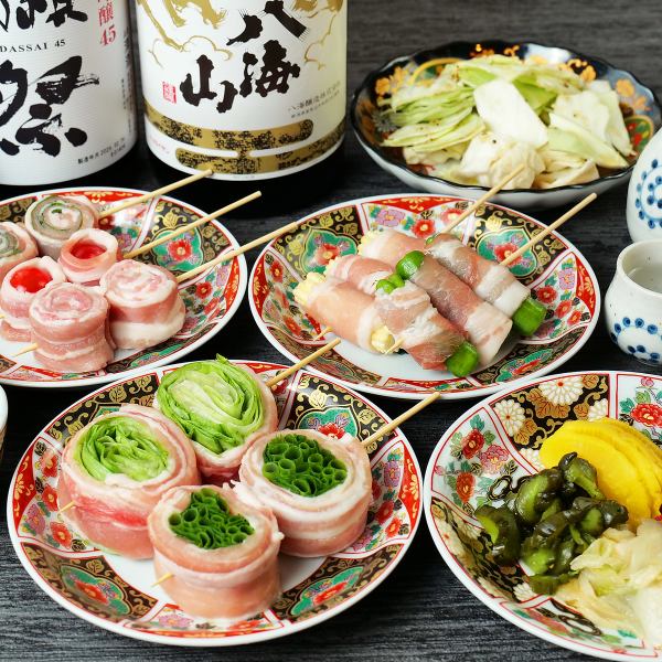 新潟県産の食材に拘った、お得な2時間飲み放題付コースは3500円～、個室あり、地酒あり、郷土料理あり。