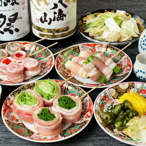 新潟県産の食材に拘った、お得な2時間飲み放題付コースは3500円～、個室あり、地酒あり、郷土料理あり。