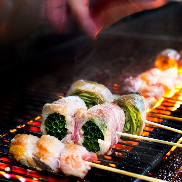 【自慢の逸品】素材の旨みを贅沢に！種類豊富な野菜巻き串