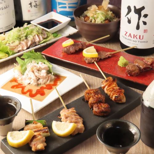 タレ・塩はおすすめで焼きます。要望があればお気軽にお伝えください
