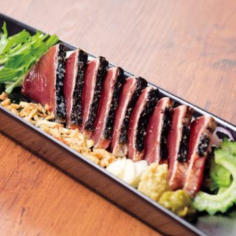 Sakurajima course (8 dishes) with freshly grilled bonito and a chicken, 4,500 yen including all-you-can-drink