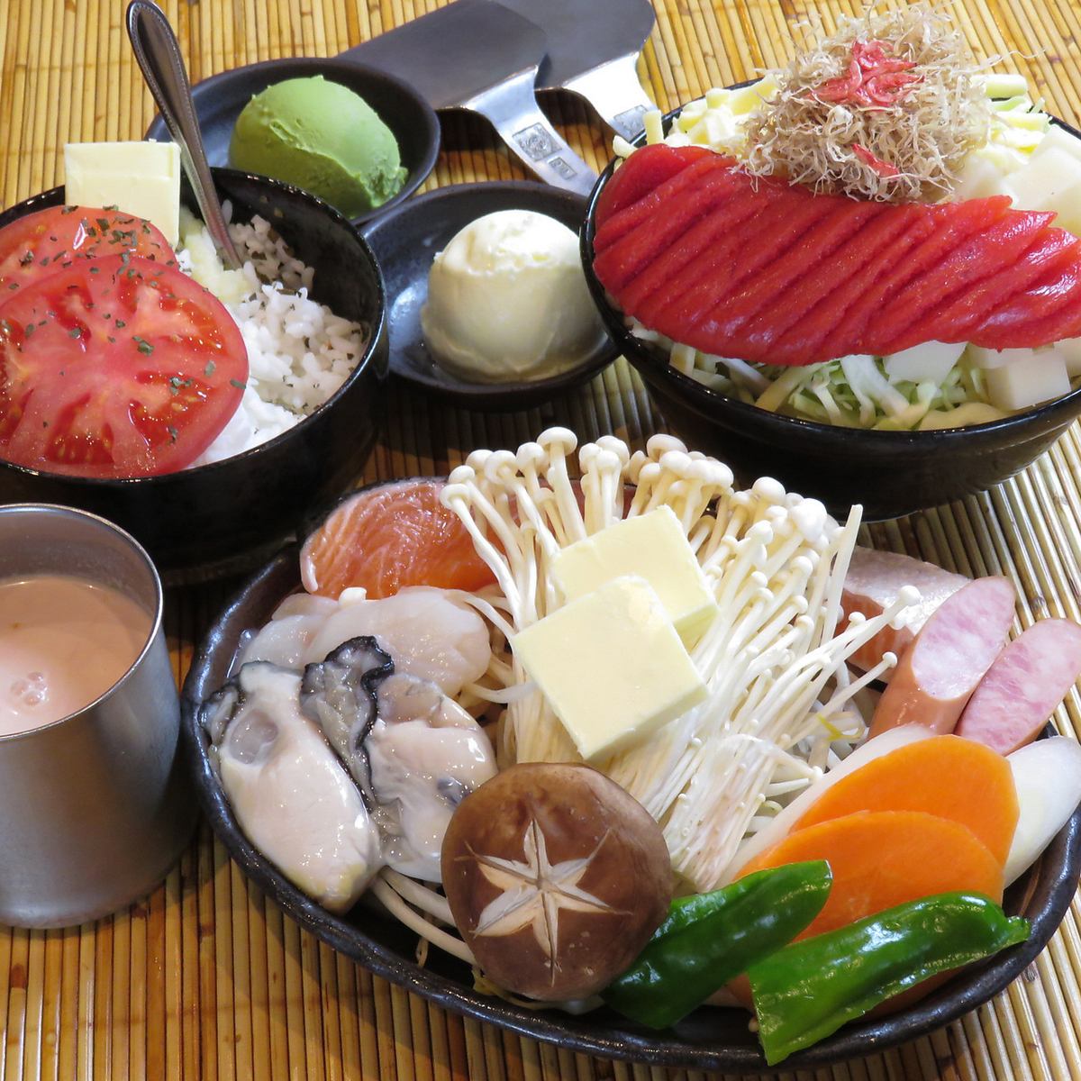 Recommended for people who want to choose a variety of monjayaki and okonomiyaki!