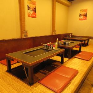 The first floor has a total of 4 tables for 4 people.