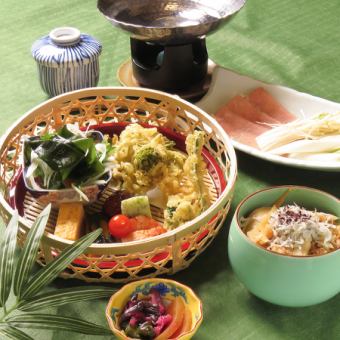 春の花籠豚しゃぶ御膳(3月4月5月)