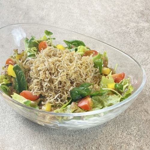 お豆腐とジャコのサラダ