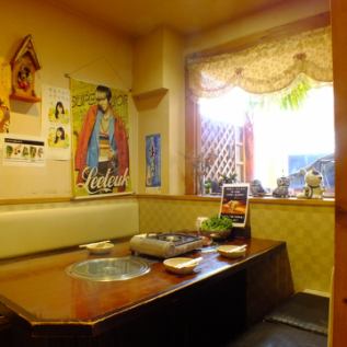 [Popular ★ Private room for 2 to 6 people] There is also a private room with a view of the outside.
