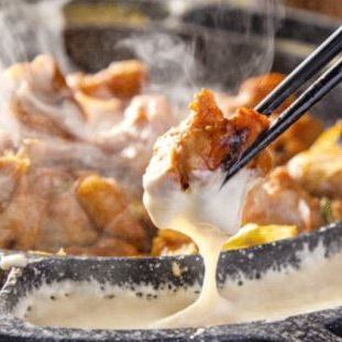All-you-can-eat and drink Cheese Dak-galbi for 3800 yen !!
