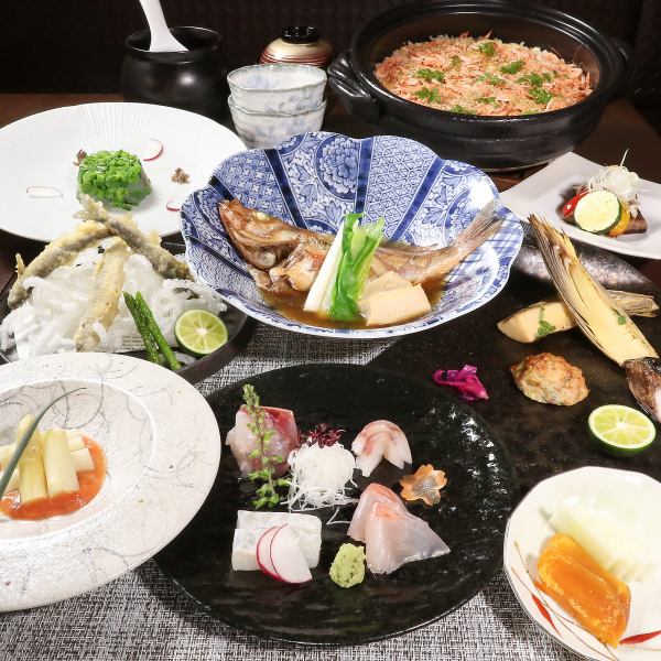 送別会・歓送迎会のシーン利用でもおすすめ！茂礼が厳選食材を使ったコースを多数ご用意しております。