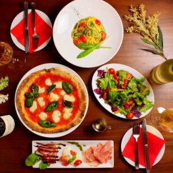 2-hour banquet course ☆ All-you-can-eat 5 types of pizza & all-you-can-drink 4,000 yen