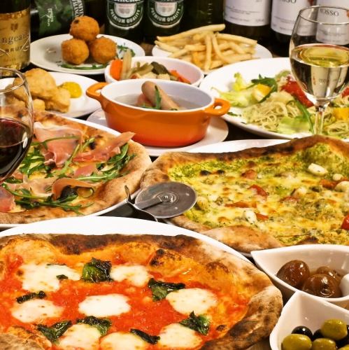 [Most popular ★ 3-hour all-you-can-eat and drink plan for 5,000 yen] All-you-can-eat pizza with 12 varieties