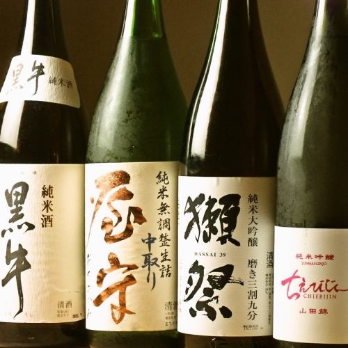 Famous sake from all over Japan