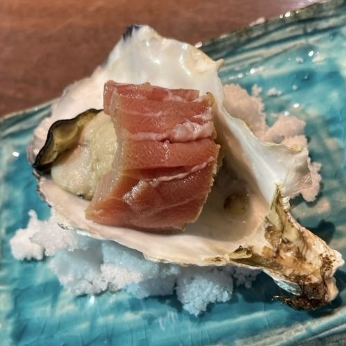 牡蠣×マグロ