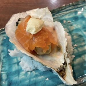 牡蠣×サーモンクリームチーズ