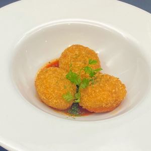 Cheese risotto rice croquette (3 pieces)