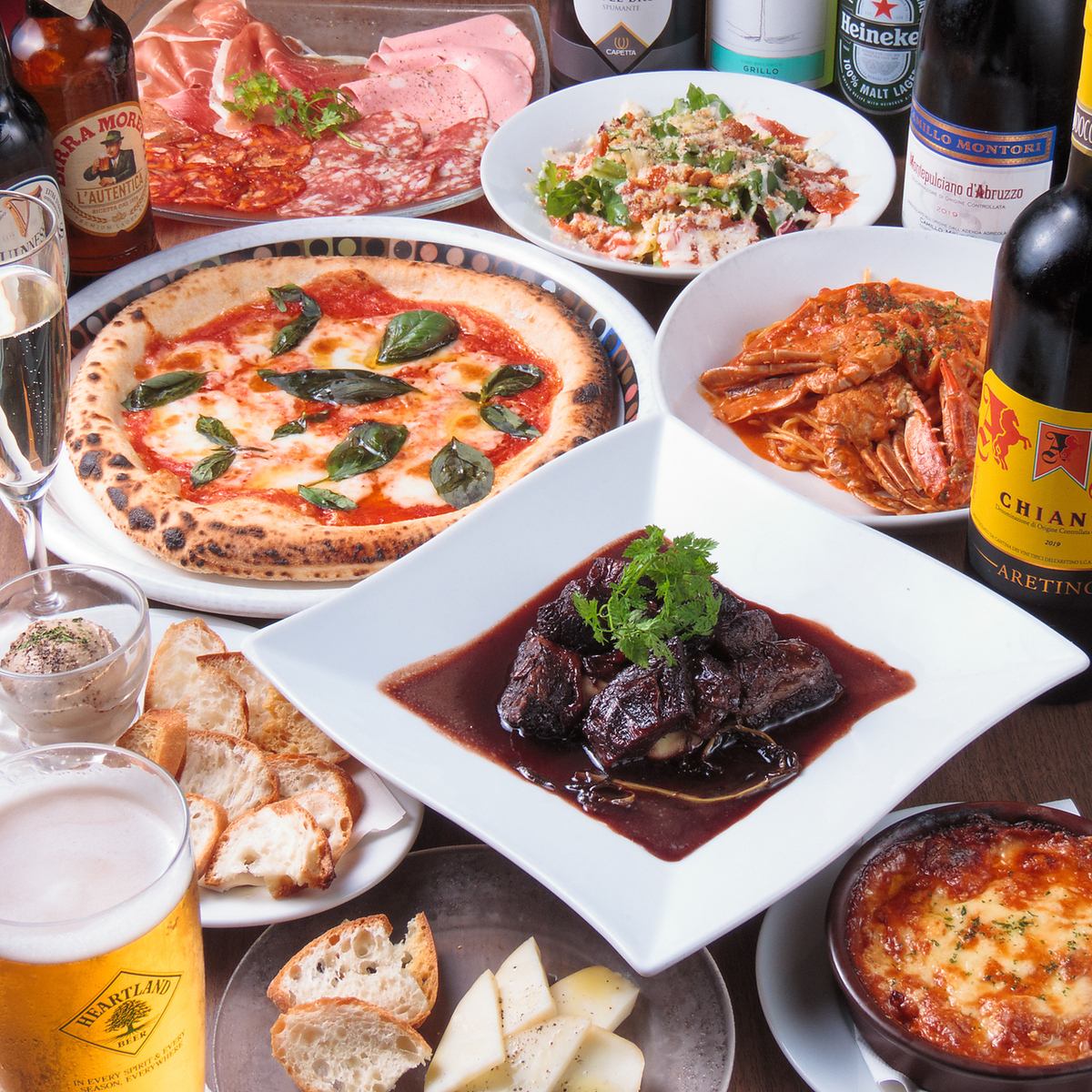 Enjoy authentic oven-baked pizza! Enjoy Italian food at a reasonable price♪