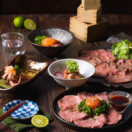 [Kura Bar Enjoyment Course 5,000 yen] 8 dishes including Kuroge Wagyu beef