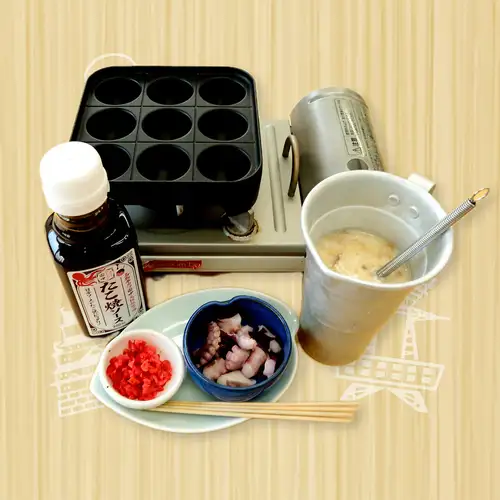 自分で作る手作りたこ焼き　9個セット