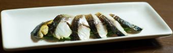 Grilled mackerel sashimi