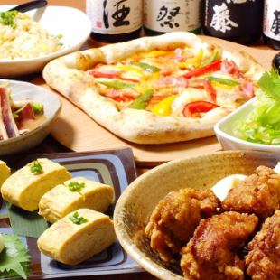 【宴会套餐】6道菜90分钟，含无限畅饮3,500日元☆此外，如果您预订20人以上，秘书一名免费！