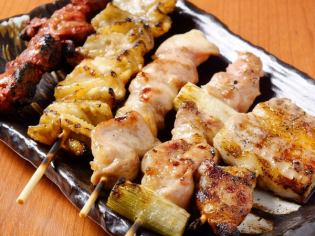 Assorted skewers 10 + a simple dish