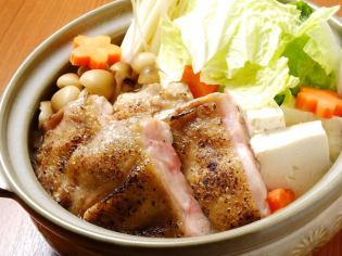 Grilled chicken sesame soy milk pot n