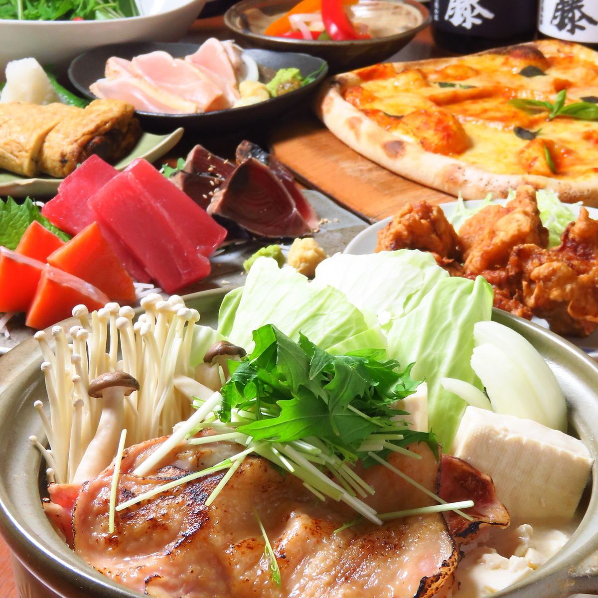 Various banquet courses are prosperous ♪ All-you-can-drink 1280 yen from Monday to Thursday