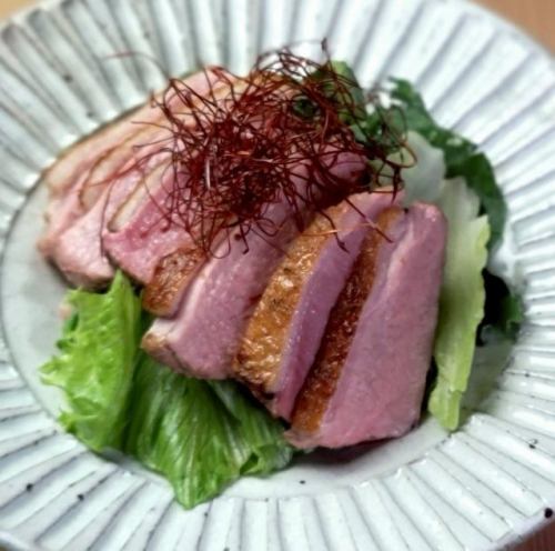 Grilled duck with salt and koji