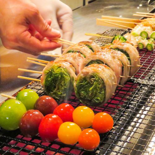 いろどり豊かな野菜肉巻き