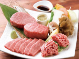 Enjoy Wagyu beef at "Niku no Kappo Tamura," where you can enjoy a variety of brand beef.