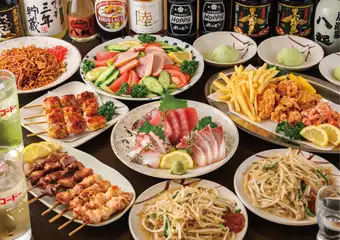 【料理8品+3時間飲み放題付き】八起宴会コース