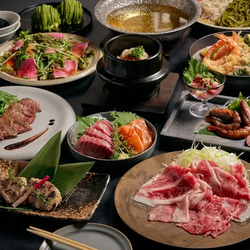 Our banquet courses start from 5000 yen.
