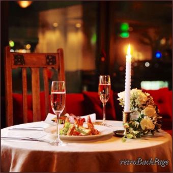 [Celebrate your anniversary with your loved one while looking at the night view] Anniversary course where you can enjoy a meal ¥12,000 for two