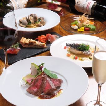 [May's best pick!] 7 dishes in total. The main dish is beef thigh tagliata! 2-hour all-you-can-drink course ¥6,500 → ¥6,000