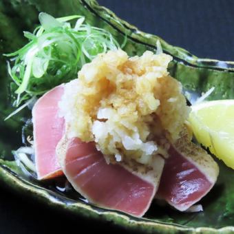 Grilled bluefin tuna with ponzu sauce